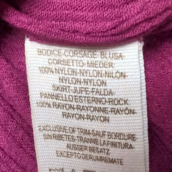 Free People Fuchsia Embellished Sheer Mesh Top Size M Rayon - Picture 15 of 15